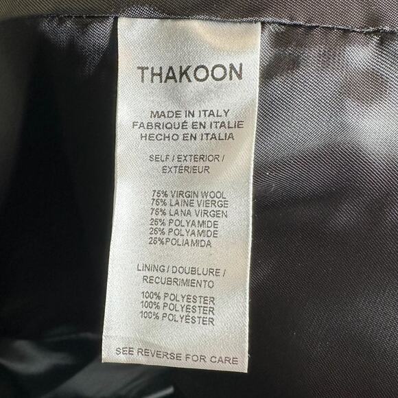 Thakoon Green Single Breasted Wool Coat M - Picture 7 of 10